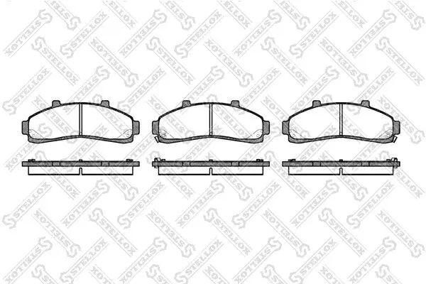 Handler.Part Brake pad set, disc brake Stellox 582002BSX 1