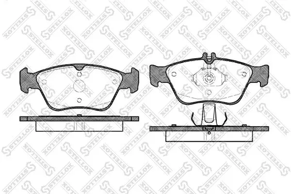 Handler.Part Brake pad set, disc brake Stellox 597000BSX 1