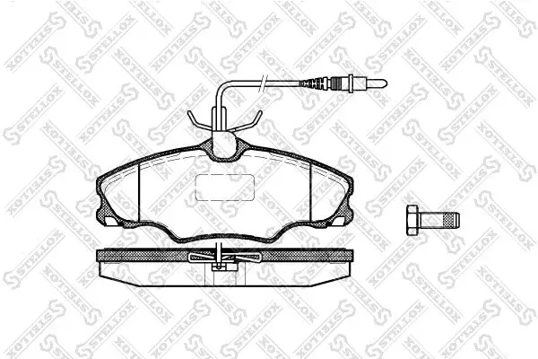 Handler.Part Brake pad set, disc brake Stellox 614004BSX 1