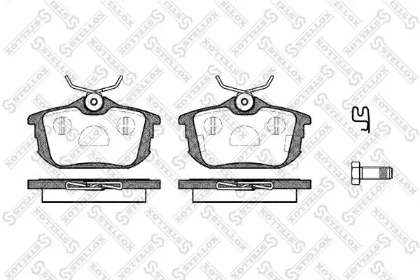 Handler.Part Brake pad set, disc brake Stellox 616002LSX 1