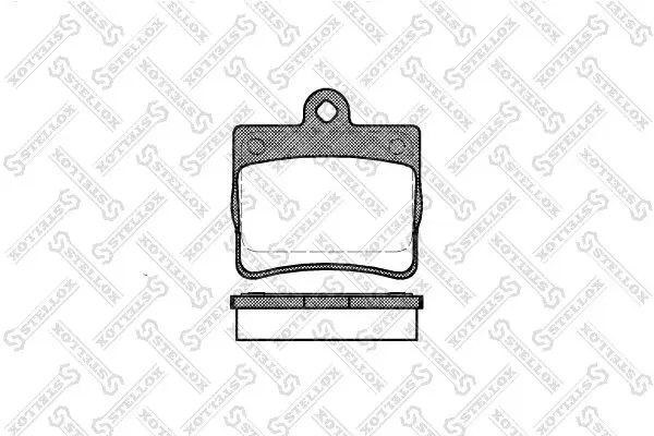 Handler.Part Brake pad set, disc brake Stellox 641000BSX 1