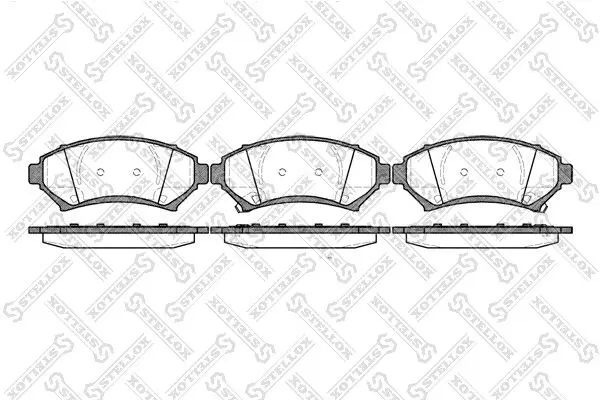 Handler.Part Brake pad set, disc brake Stellox 652002BSX 1