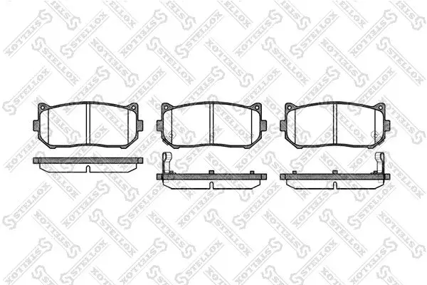 Handler.Part Brake pad set, disc brake Stellox 660002SX 1