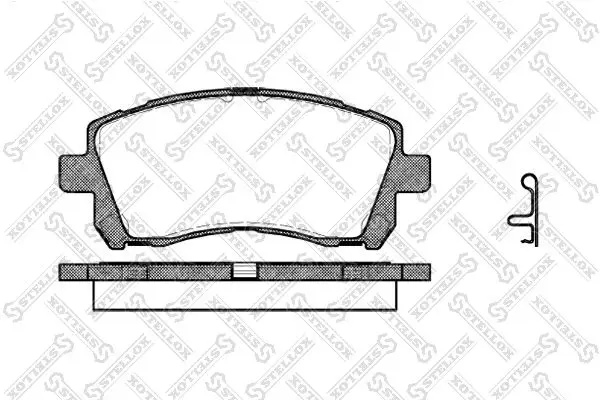 Handler.Part Brake pad set, disc brake Stellox 666002LSX 1