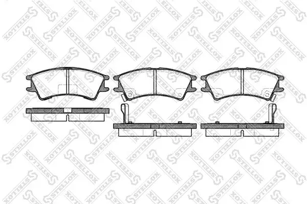 Handler.Part Brake pad set, disc brake Stellox 686002BSX 1