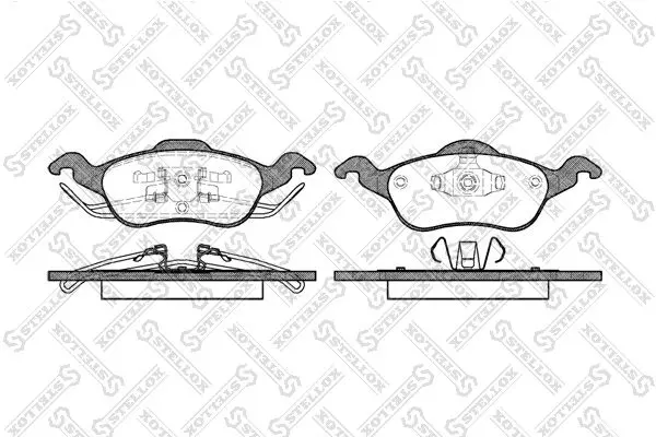 Handler.Part Brake pad set, disc brake Stellox 702000LSX 1