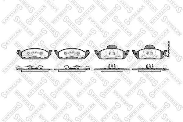 Handler.Part Brake pad set, disc brake Stellox 708001BSX 1