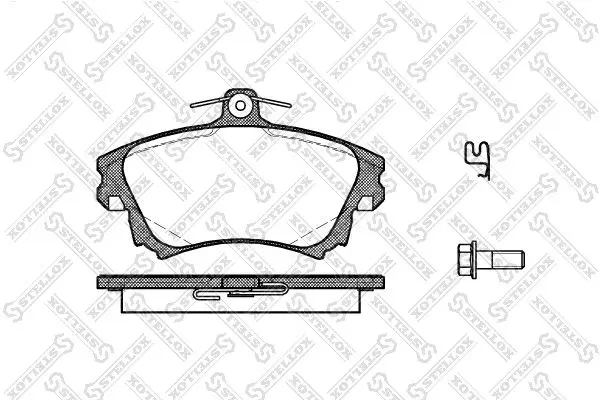 Handler.Part Brake pad set, disc brake Stellox 719002LSX 1