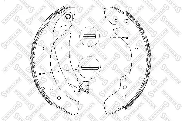 Handler.Part Brake shoe set Stellox 729100SX 1