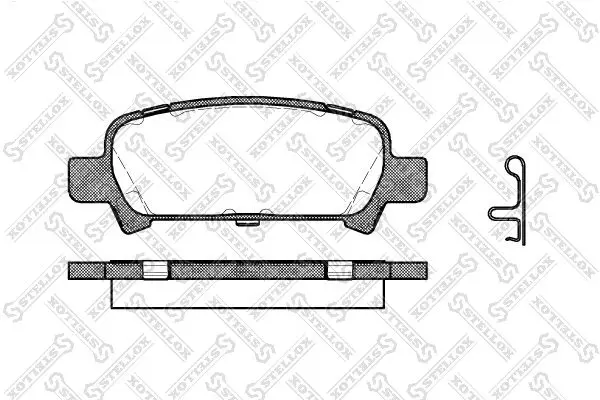 Handler.Part Brake pad set, disc brake Stellox 740002BSX 1