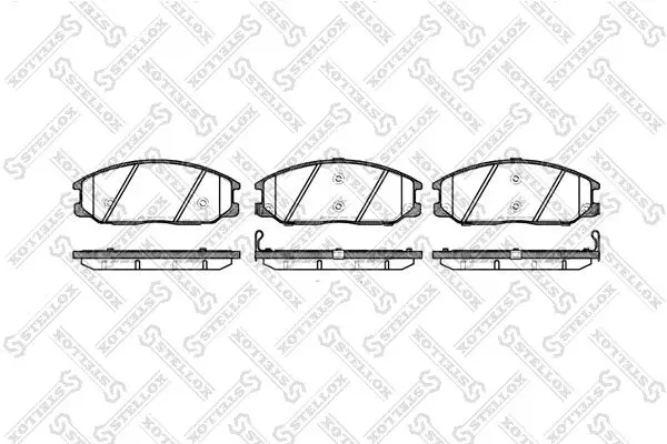 Handler.Part Brake pad set, disc brake Stellox 782012BSX 1