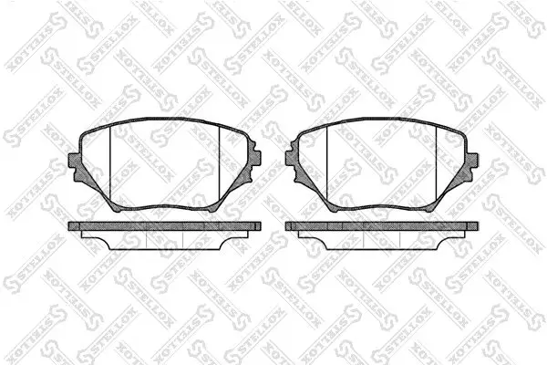 Handler.Part Brake pad set, disc brake Stellox 824000BSX 1