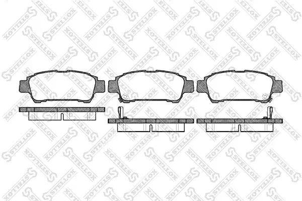 Handler.Part Brake pad set, disc brake Stellox 831002SX 1