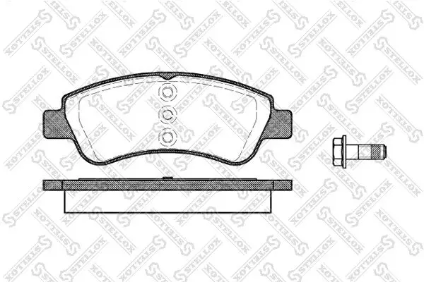 Handler.Part Brake pad set, disc brake Stellox 851020SX 1