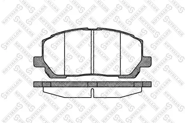 Handler.Part Brake pad set, disc brake Stellox 866000SX 1