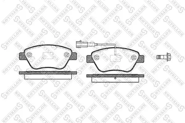 Handler.Part Brake pad set, disc brake Stellox 869011SX 1