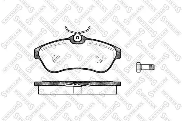 Handler.Part Brake pad set, disc brake Stellox 891000SX 1