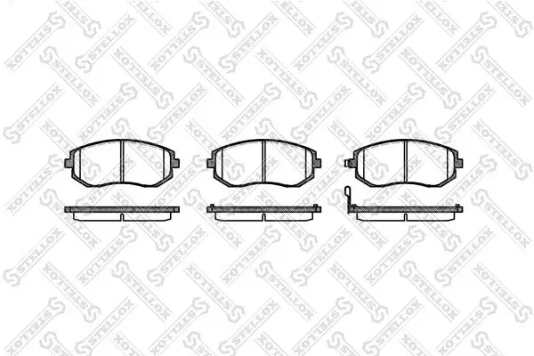 Handler.Part Brake pad set, disc brake Stellox 962011LSX 1