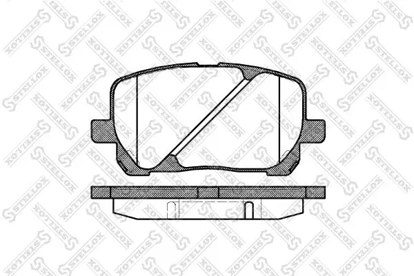 Handler.Part Brake pad set, disc brake Stellox 965000BSX 1