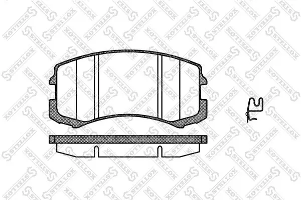 Handler.Part Brake pad set, disc brake Stellox 976001LSX 1