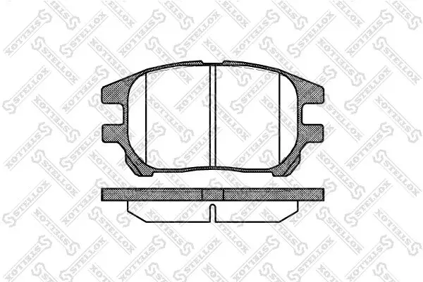 Handler.Part Brake pad set, disc brake Stellox 983000SX 1