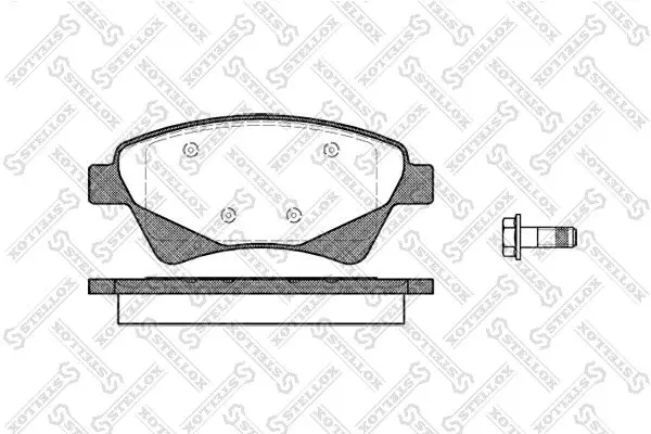 Handler.Part Brake pad set, disc brake Stellox 987020SX 1