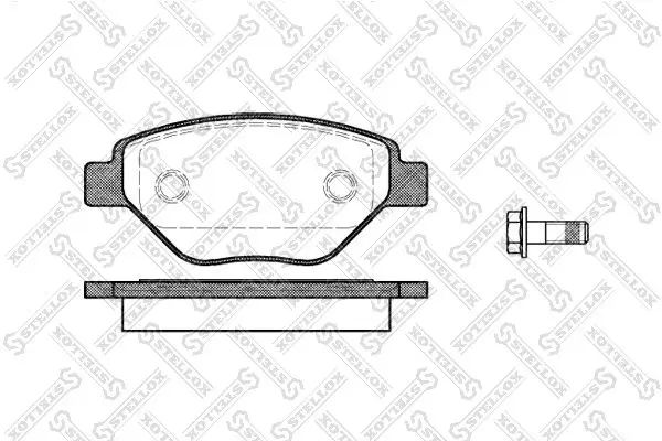 Handler.Part Brake pad set, disc brake Stellox 988000SX 1