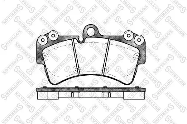 Handler.Part Brake pad set, disc brake Stellox 1006000BSX 1