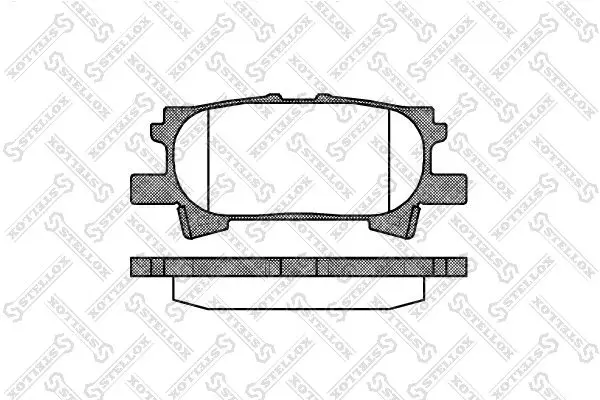 Handler.Part Brake pad set, disc brake Stellox 1051000SX 1