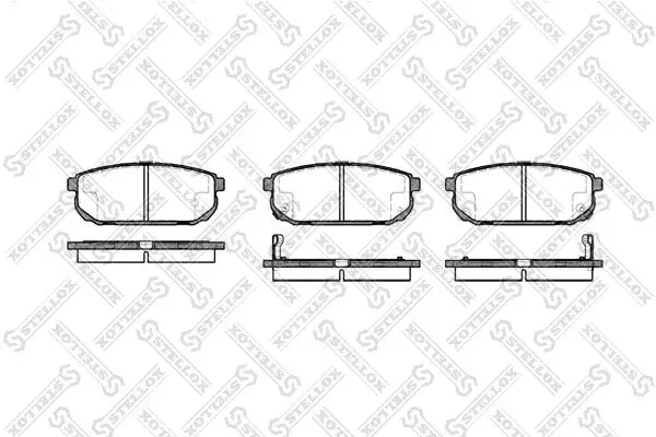 Handler.Part Brake pad set, disc brake Stellox 1053002BSX 1