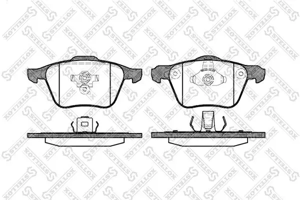 Handler.Part Brake pad set, disc brake Stellox 1081000SX 1