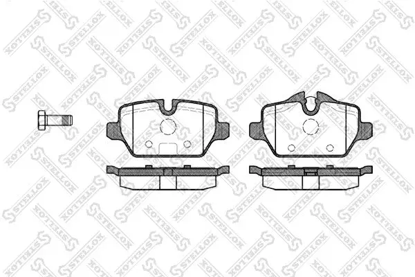 Handler.Part Brake pad set, disc brake Stellox 1143000LSX 1