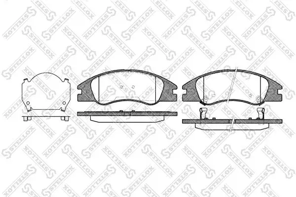 Handler.Part Brake pad set, disc brake Stellox 1145002SX 1