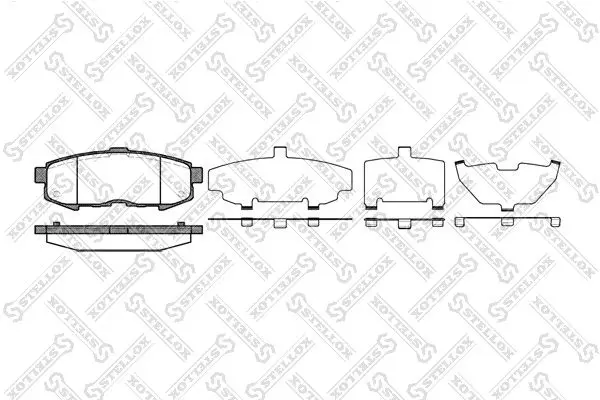 Handler.Part Brake pad set, disc brake Stellox 1171000SX 1