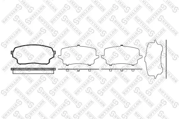 Handler.Part Brake pad set, disc brake Stellox 1177001BSX 1