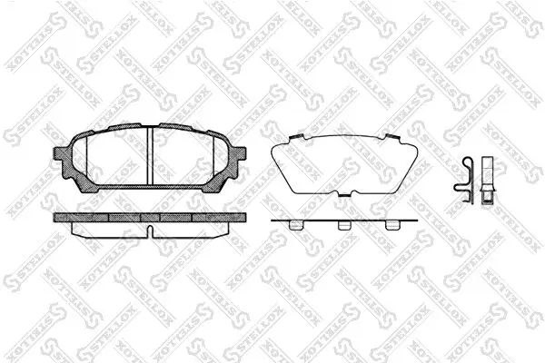 Handler.Part Brake pad set, disc brake Stellox 1187001SX 1