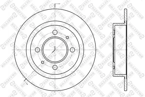 Handler.Part Brake disc Stellox 60202246SX 1