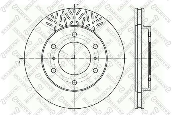 Handler.Part Brake disc Stellox 60203033VSX 1