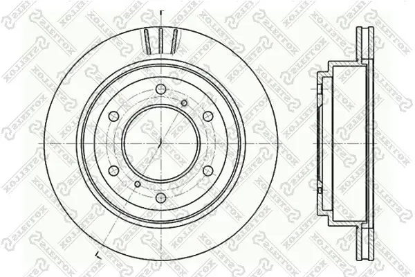 Handler.Part Brake disc Stellox 60203041VSX 1