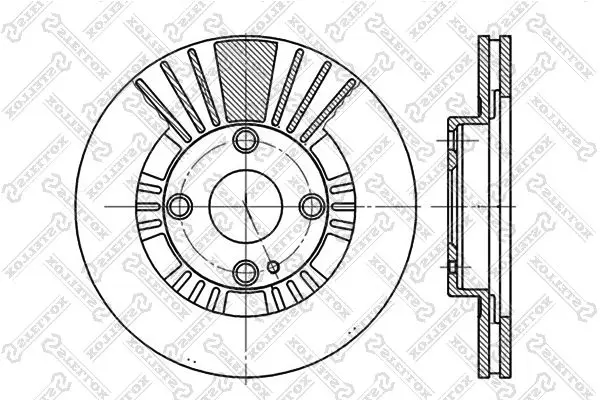 Handler.Part Brake disc Stellox 60203235VSX 1