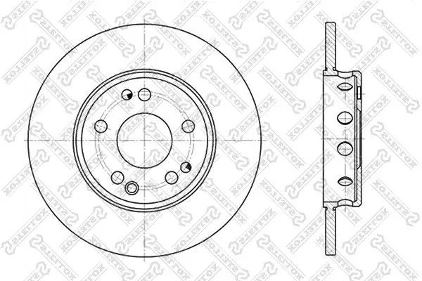 Handler.Part Brake disc Stellox 60203309SX 1