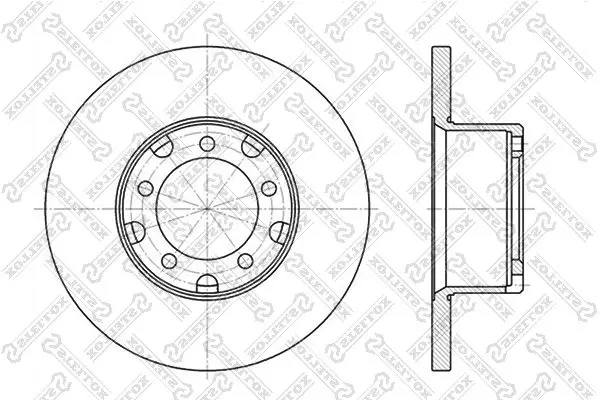 Handler.Part Brake disc Stellox 60203311SX 1