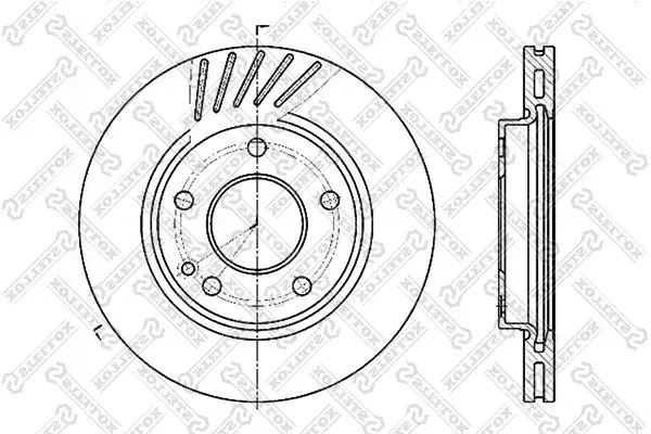 Handler.Part Brake disc Stellox 60203346VSX 1