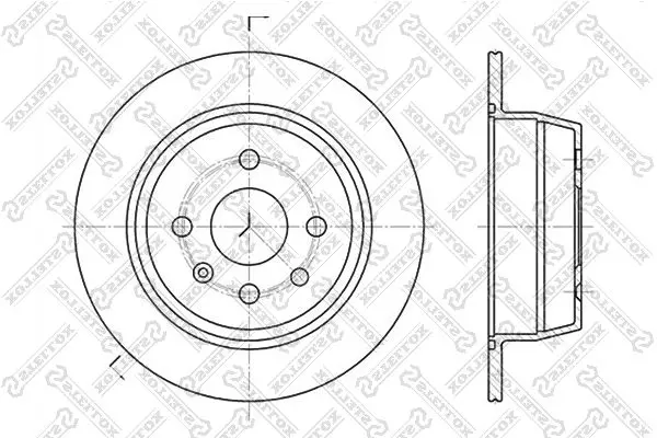 Handler.Part Brake disc Stellox 60203618SX 1