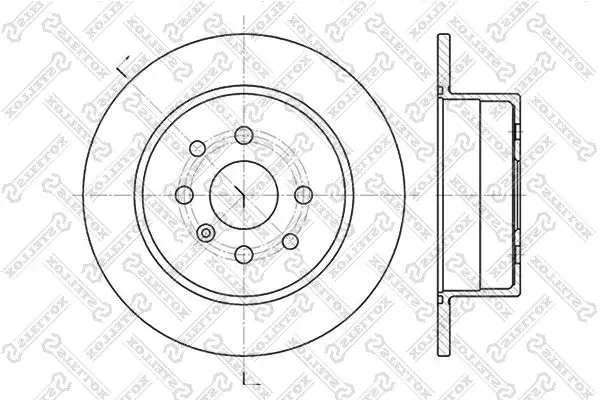 Handler.Part Brake disc Stellox 60203623SX 1