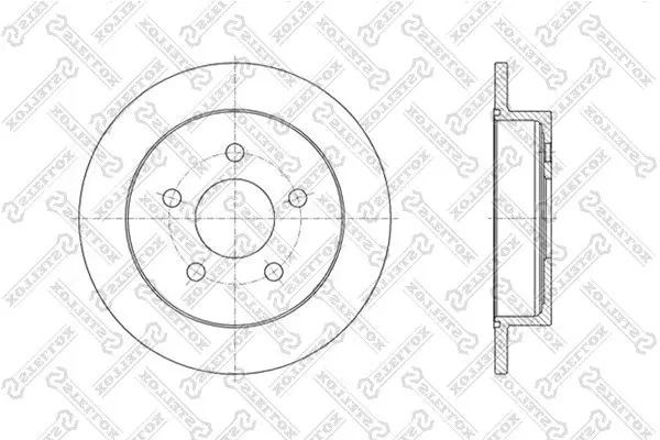 Handler.Part Brake disc Stellox 60203636SX 1