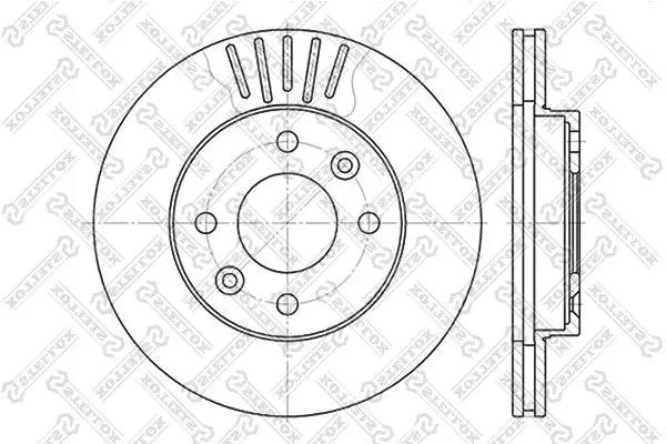 Handler.Part Brake disc Stellox 60203909VSX 1