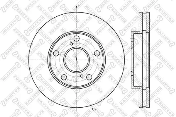 Handler.Part Brake disc Stellox 60204547VSX 1