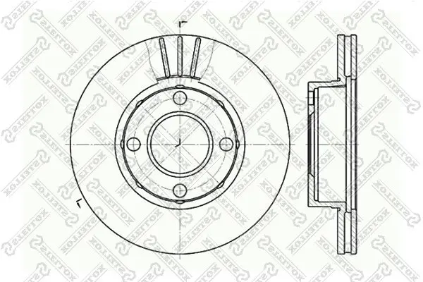 Handler.Part Brake disc Stellox 60204738VSX 1