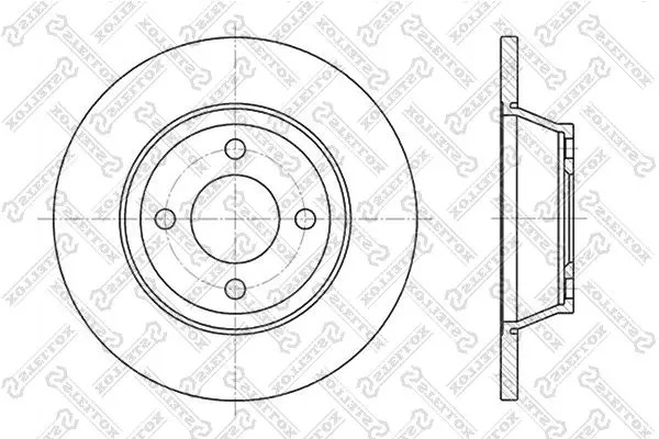 Handler.Part Brake disc Stellox 60204741SX 1